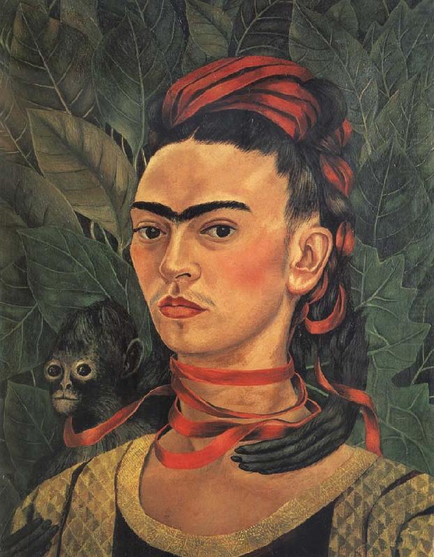 Self-Portrait with Monkey, Frida Kahlo